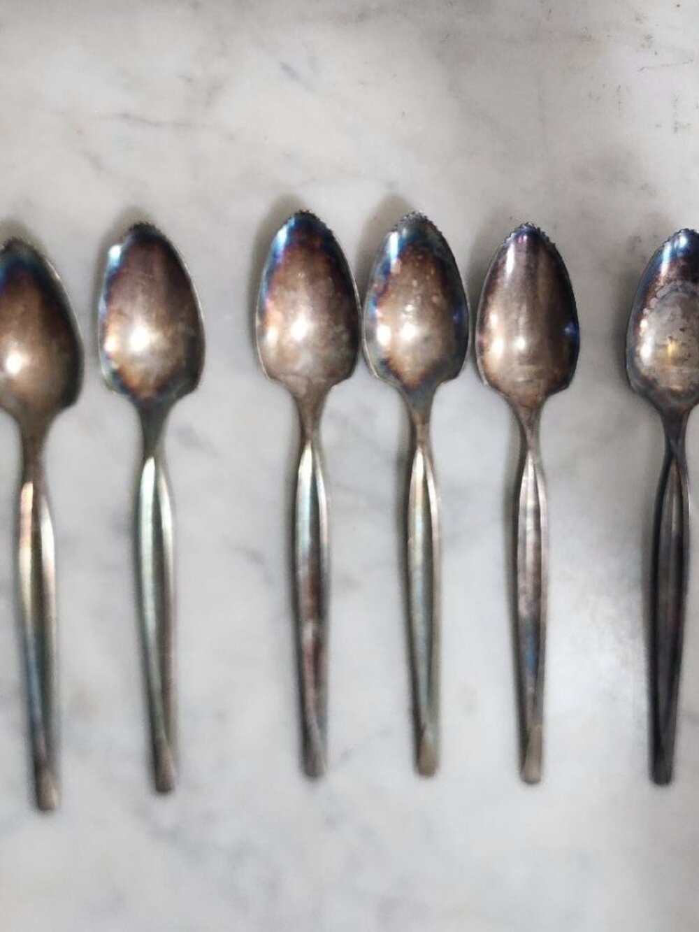 Wm Rogers Manufacturing Co silver plate grapefruit spoons